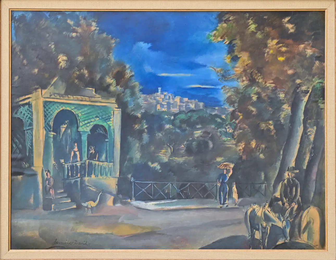 Vue du village de Cagnes